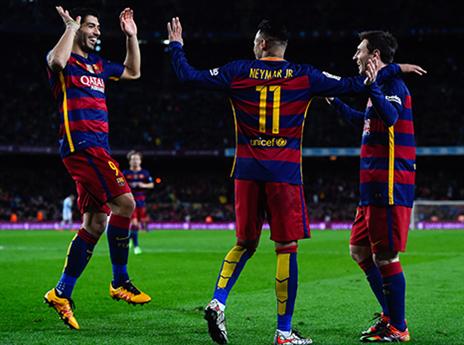 מסי, סוארס וניימאר. פייבוריטים בספרד