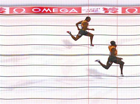 הניצחון על בלייק ב-200 מטר. היחיד שנתן לו פייט (gettyimages)