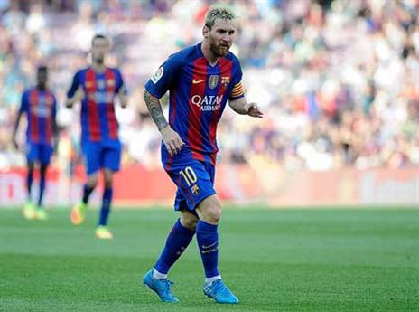 אחראי לשער הכי יפה של העונה. מסי (getty)