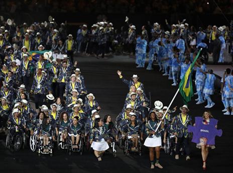 המשלחת הברזילאית הייתה גדולה במיוחד (getty)