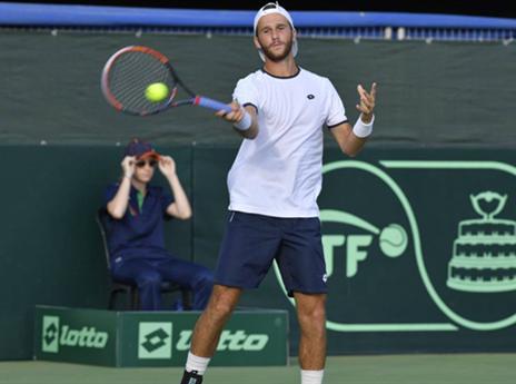 לשם. הפסד חסר חשיבות (צילום: אלכס גולדנשטיין, איגוד הטניס)