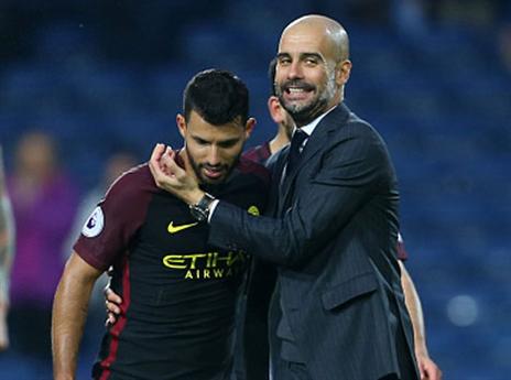 אגוארו עם גוארדיולה. הפעם הוא יפתח? (Getty)