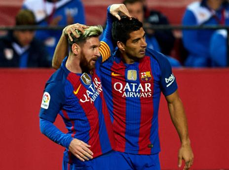 עוד מופע של מסי, ניצחון חשוב על סביליה (gettyimages)