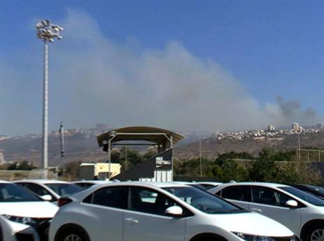 המחזה ממגרש האימונים בכפר גלים