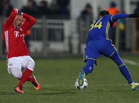 באיירן בסיטואציה לא מוכרת (gettyimages)