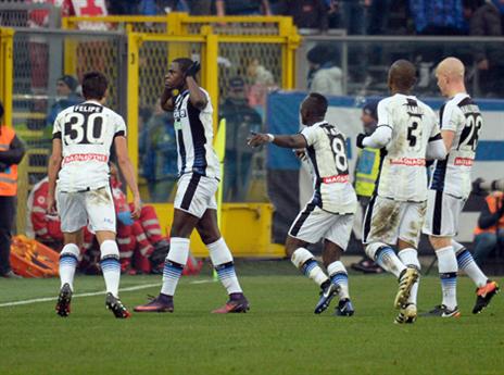 זפאטה ואודינזה חוגגים ניצחון גדול בברגאמו (getty)