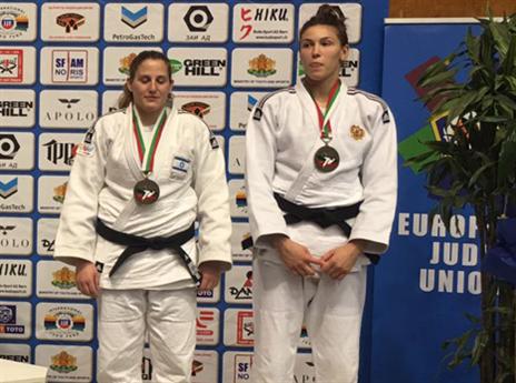 מאירסון על הפודיום. עוד הישג לג'ודו (צילום: איגוד הג'ודו)