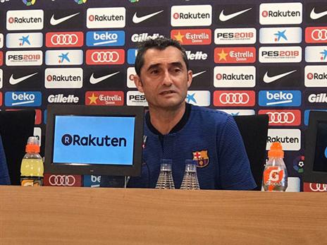 ואלוורדה מרוצה ממה שיש (טוויטר של ברצלונה)