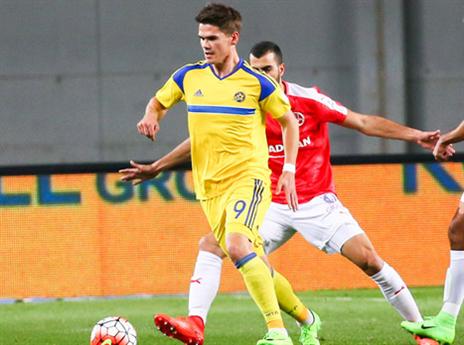 קיארטנסון. כבש שער ניצחון למכבי ת"א מול ב"ש בעונה שעברה (אלן שיבר)