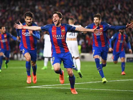 בארסה עשתה את המהפך ההיסטורי בלי אלבה (Getty)