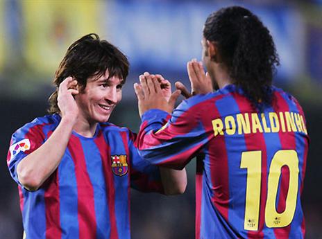 הכין את הקרקע למסי. רונאלדיניו (getty)