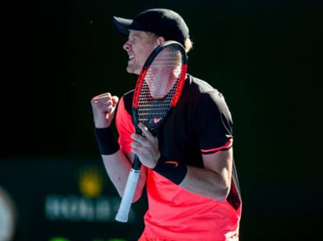 אדמונד בטירוף. לראשונה בחצי גמר גרנד סלאם (getty)