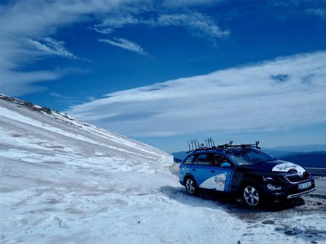 אתר הסקי לה מולינה, בו נערך השלב (צילום: נועה ארנון, סייקלינג אקדמי)