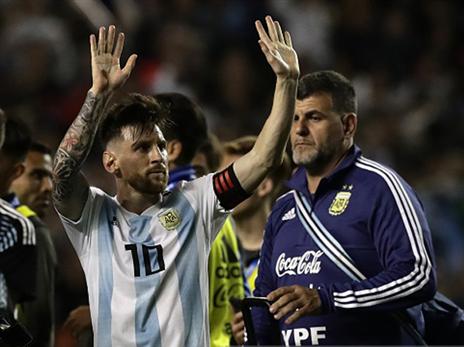 נתראה בישראל. מסי כיכב עם שלושער (getty)