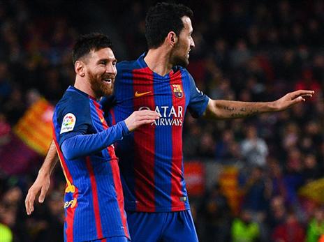 מסי ובוסקטס. "לא צריך מונדיאל" (getty)