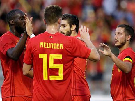 שחקני בלגיה, נראים מוכנים (getty)