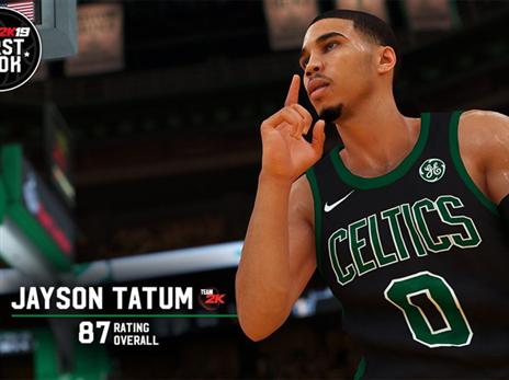 ג'ייסון טייטום עם דירוג של 87