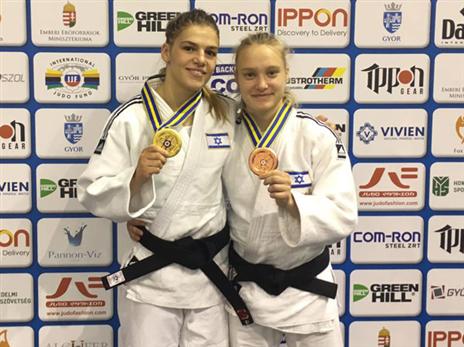 טמלקובה ומלכה. יום נהדר למשלחת הישראלית (באדיבות איגוד הג'ודו)