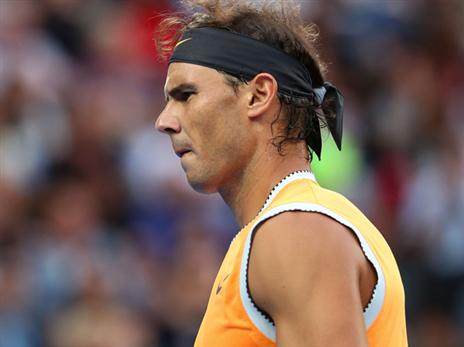 הפנים אומרות הכל. נדאל מתוסכל (getty)