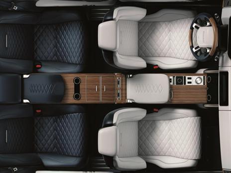 אופייני לרכב קופה מפואר - 2 מושבים נפרדים מאחור