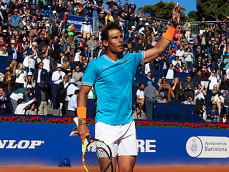 הטורניר שהוא הכי אוהב. נדאל חוגג בברצלונה (getty)