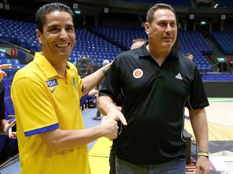 מערכת יחסים טובה. ספרופולוס עם גודס (צילום: אלן שיבר)