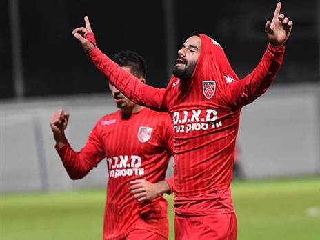 מועמד לחזק את הקבוצה. ירדן כהן חוגג נגד כפ"ס בגביע (צילום: ברני ארדוב)