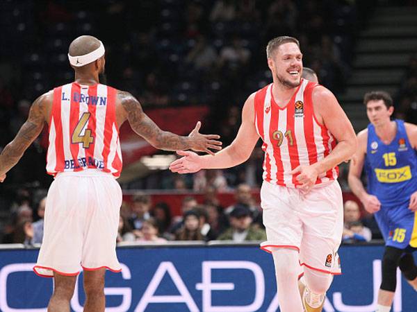 הכוכב האדום נהנתה מהמשחק (getty)