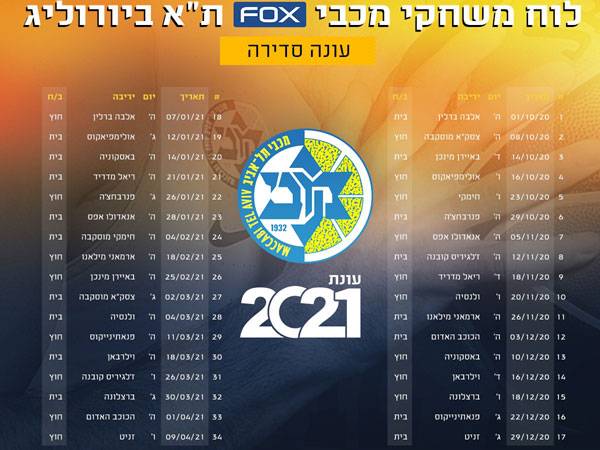 (האתר הרשמי של מכבי ת"א)