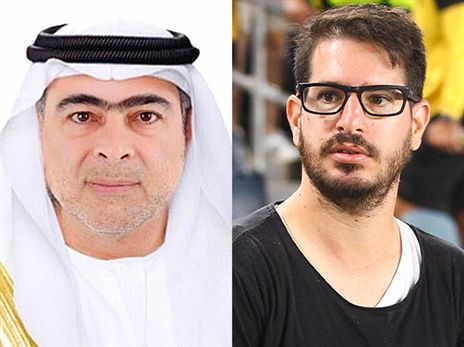 הבעלים של בית"ר ירושלים. חוגג ובן חליפה (אלן שיבר)