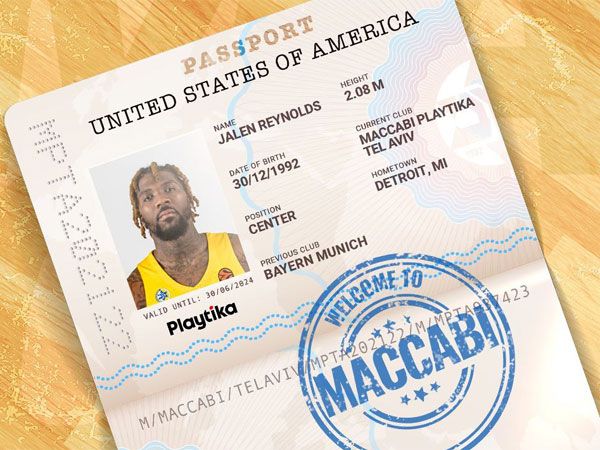 ריינולדס חוזר (האתר הרשמי של מכבי ת"א)