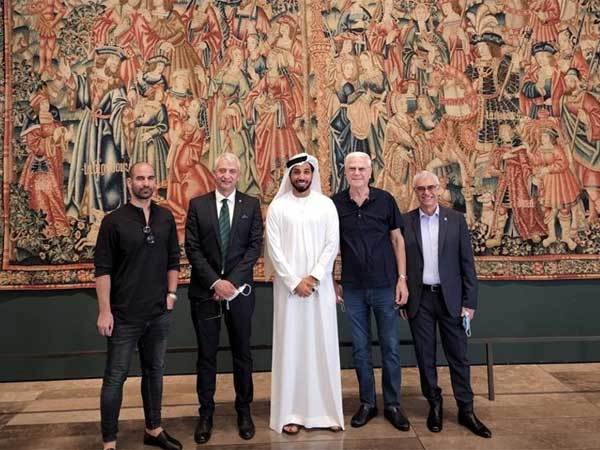 כך זה היה בביקור באיחוד האמירויות (האתר הרשמי של מכבי חיפה)