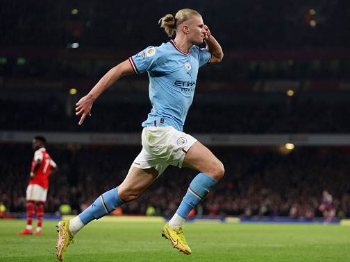 והולאנד חתם את החגיגה התכולה (GETTY)