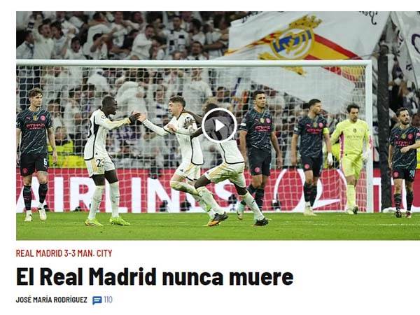 “מארקה“: “ריאל מדריד לעולם לא מתה“