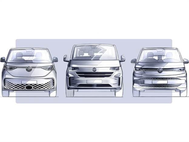 משפחה של 3 מסחריות: מולטיוואן, ID. Buzz והטרנספורטר / קראוול