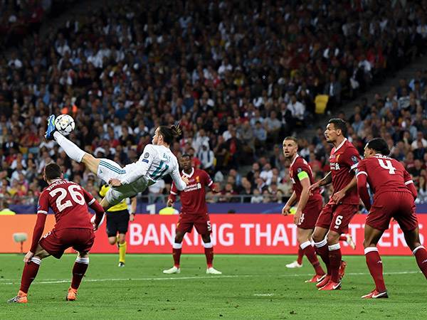 בייל כובש מול ליברפול ב-2018. ספרד במאזן 0:5 מול אנגליה (GETTY)