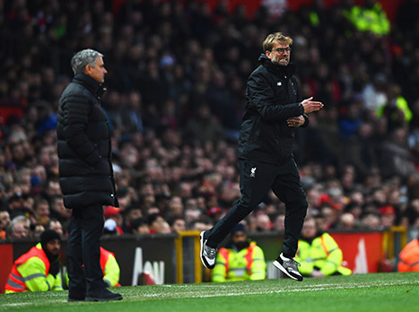 קלופ ומוריניו. "אין בעיה בינינו" (gettyimages)