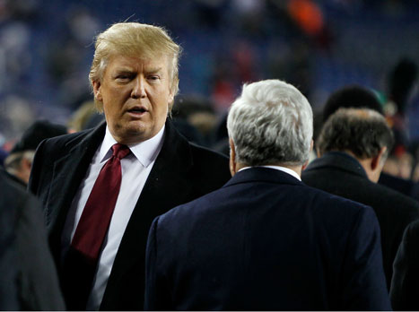 טראמפ עם קראפט. יקבל שטיח אדום בבית הלבן (Getty)