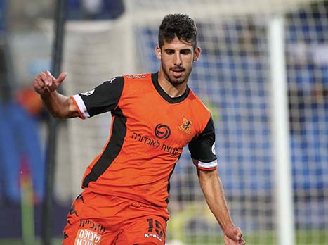 יונתן כהן חוגג את שער הניצחון (אלן שיבר)