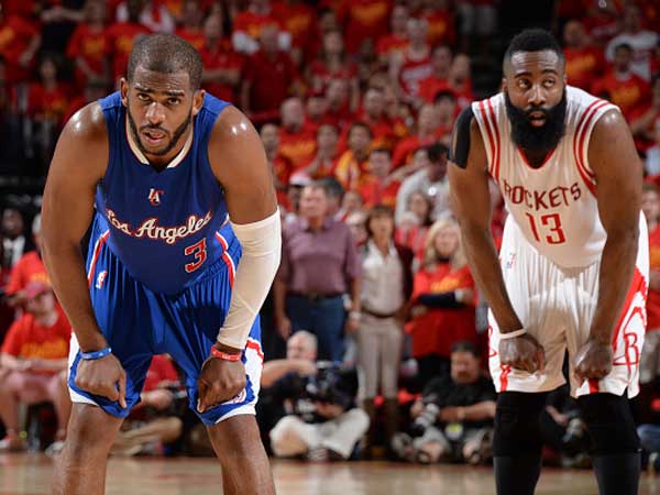 שוחחו ארוכות. הארדן ופול (Getty)