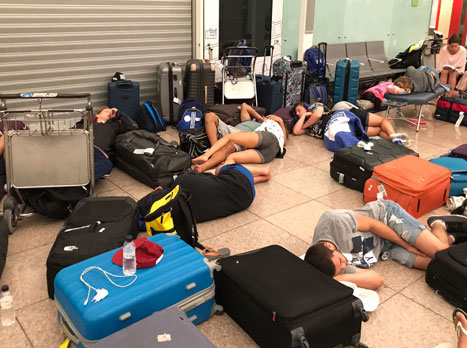 תמונות לא נעימות מברצלונה