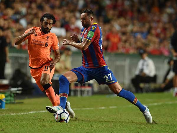 ליברפול כבשה אחרי שהוא הוחלף. סלאח (Getty)