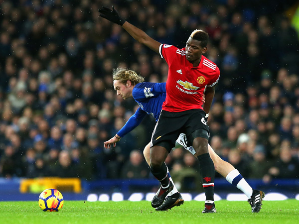 בישל פעמיים נגד אברטון. פוגבה (getty)