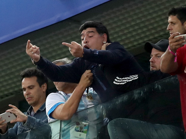 כועס על השמועות. מראדונה נשאר מראדונה (getty)