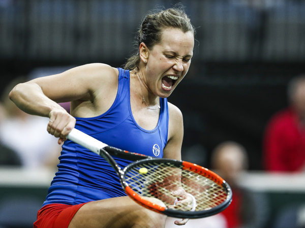סטריקובה הקפיצה ראשונה את הקהל בפראג (Srdjan Stevanovic, GETTY)