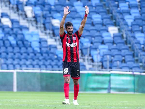 זמיר חוגג את הצמד (מאור אלקסלסי)