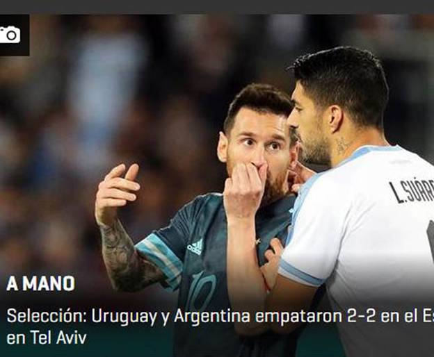 "כמעט וניצחה". כותרת ה"פוטבול" באורוגוואי