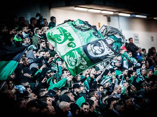 הרבה מזל, ומעט עזרה משועה. הקהל הירוק בעפולה (צילום: עודד קרני)