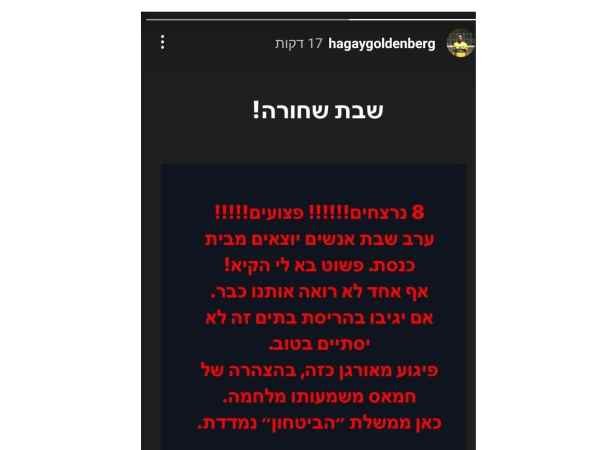 הסטורי של חגי גולדנברג