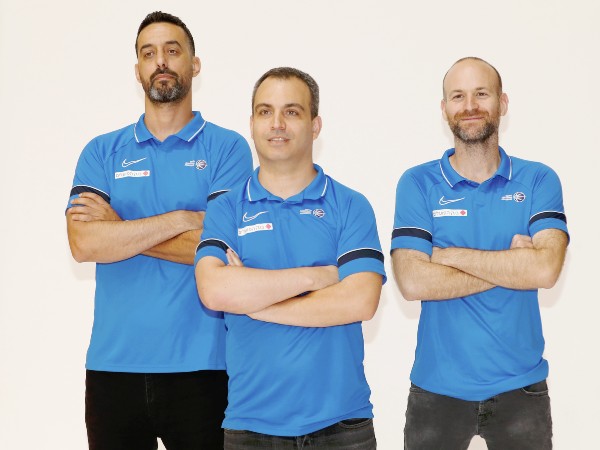הצוות שיוביל את הנבחרת. חסין, שרף ושמיר (אלן שיבר)